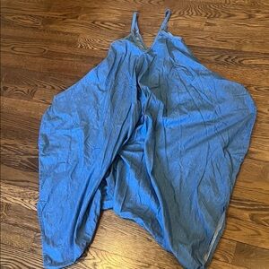 Karen J designs M Blue Sleeveless jumper boehemian